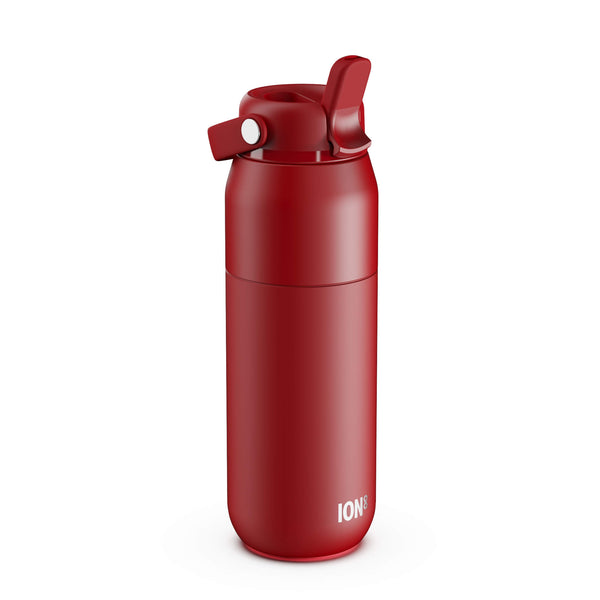 ION8 URBAN Primo Water Bottle, Thermal Insulated Steel, Medium 540ml in Red
