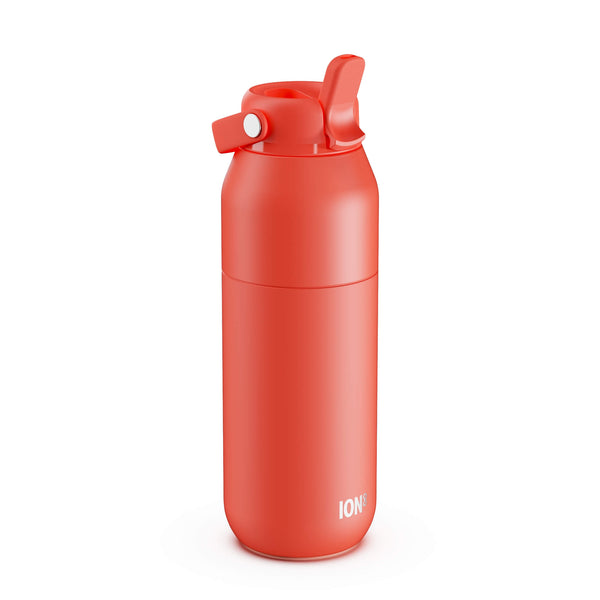 ION8 URBAN Primo Water Bottle, Thermal Insulated Steel, Large 720ml in Coral