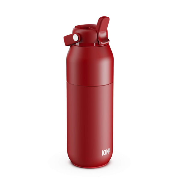 ION8 URBAN Primo Water Bottle, Thermal Insulated Steel, Large 720ml in Red