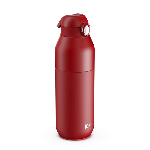 ION8 REVIVE Primo Water Bottle, Thermal Insulated Steel, Plus 910ml in Red