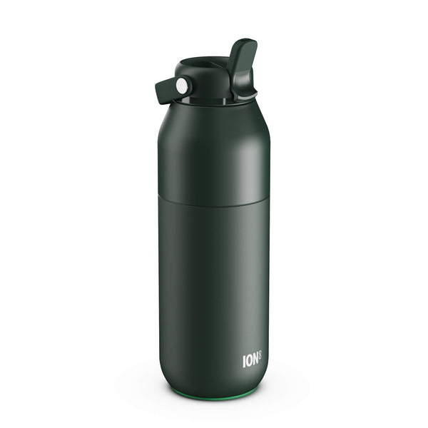 ION8 URBAN Primo Water Bottle, Thermal Insulated Steel, Plus 910ml in Dark Green