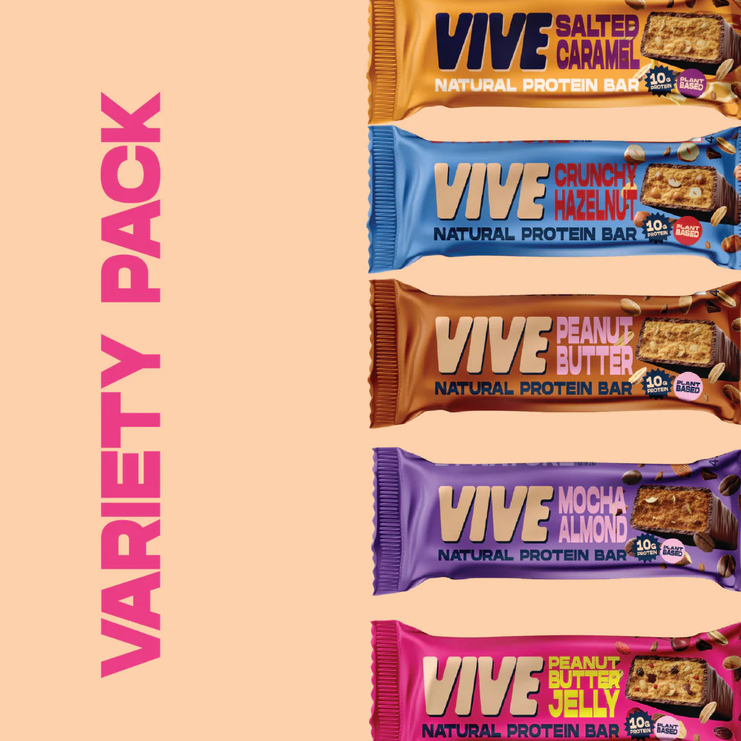 Vive, Natürliche Proteinriegel, x 5 (Alle Geschmacksrichtungen)