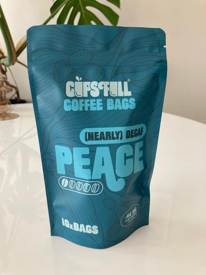 Peace 10x coffee bags pouch