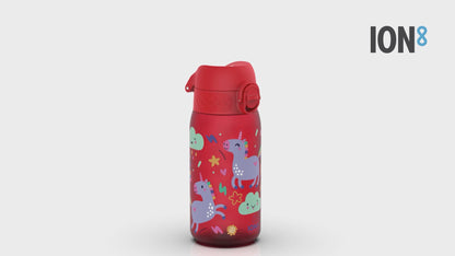 Auslaufsichere Kinderwasserflasche, Recyclon™, Einhörner, 350 ml (12 oz)