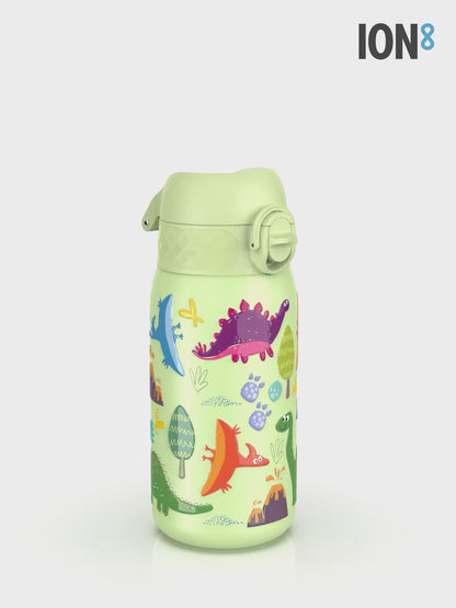 Leak Proof Thermal Steel Water Bottle, Insulated, Dinosaurs, 320ml (11oz)