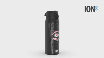 NFL x ION8 Insulated Steel Water Bottle, NFL Chiefs, 750ml (24oz)