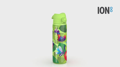 Leak Proof Slim Water Bottle, Stainless Steel, Bugs Life, 600ml (20oz)