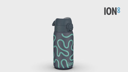 Leak Proof Thermal Steel Water Bottle, Insulated, Squiggly Line, 320ml (11oz)