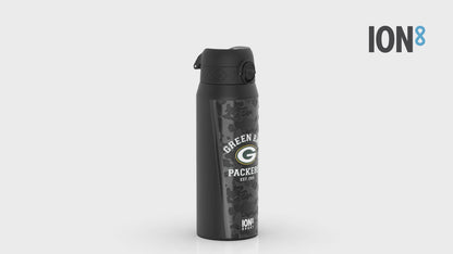 NFL x ION8 Insulated Steel Water Bottle, NFL Packers, 750ml (24oz)