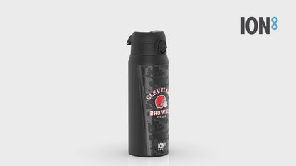 NFL x ION8 Insulated Steel Water Bottle, NFL Browns, 750ml (24oz)