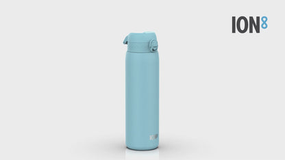 Leak Proof 1 Litre Water Bottle, Stainless Steel, Alaskan Blue, 1L