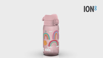 Leak Proof Kids Water Bottle, Recyclon, Rainbows, 350ml (12oz)