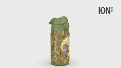 Auslaufsichere Wasserflasche, Edelstahl, Elefant, 400 ml (13 oz)