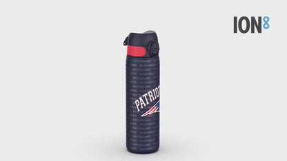 Auslaufsichere, schlanke Wasserflasche, Edelstahl, NFL Patriots, 600 ml (20 oz)