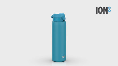 Leak Proof 1 Litre Thermal Water Bottle, Insulated, Blue, 1L