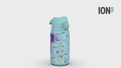 Leak Proof Kids Water Bottle, Stainless Steel, Mermaids, 400ml (13oz)