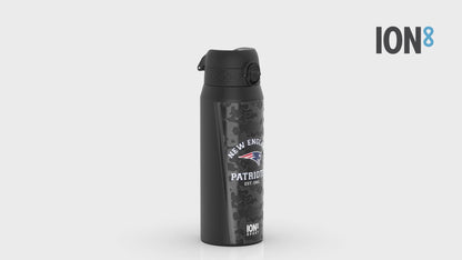 NFL x ION8 Insulated Steel Water Bottle, NFL Patriots, 750ml (24oz)
