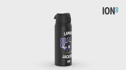 NFL x Ion8 Sports, Insulated Bottle, Locked In Series, Lamar Jackson, 750ml (24oz)