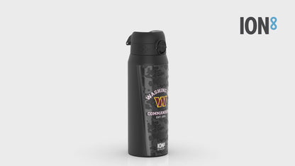 NFL x ION8 Insulated Steel Water Bottle, NFL Commanders, 750ml (24oz)