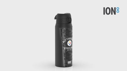 NFL x ION8 Insulated Steel Water Bottle, NFL Steelers, 750ml (24oz)
