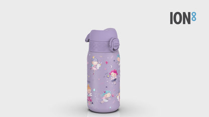 Leak Proof Kids Water Bottle, Stainless Steel, Fairies, 400ml (13oz)