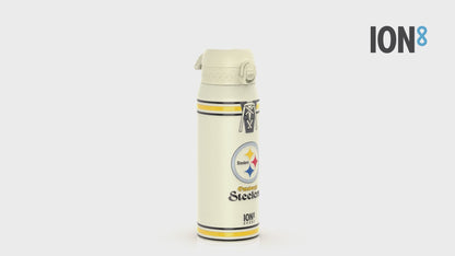 NFL x ION8 Insulated Steel Water Bottle, NFL Steelers, 750ml (24oz)
