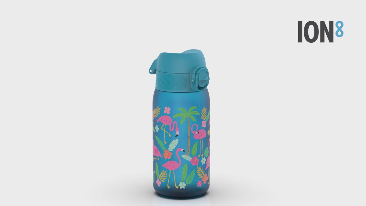 Leak-Proof Kids Water Bottle - BPA-Free Flamingos Design 400ml