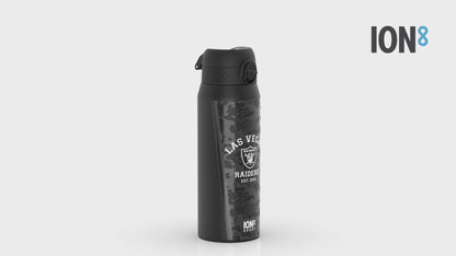 NFL x ION8 Insulated Steel Water Bottle, NFL Raiders, 750ml (24oz)