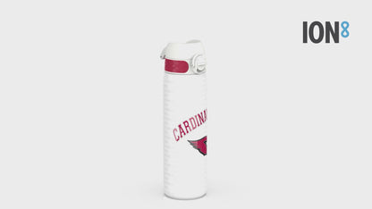 Auslaufsichere, schlanke Wasserflasche, Edelstahl, NFL Cardinals, 600 ml (20 oz)