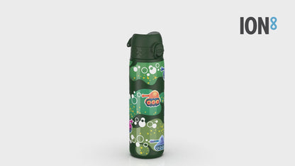 Leak Proof Slim Water Bottle, Stainless Steel, Tanks, 600ml (20oz)