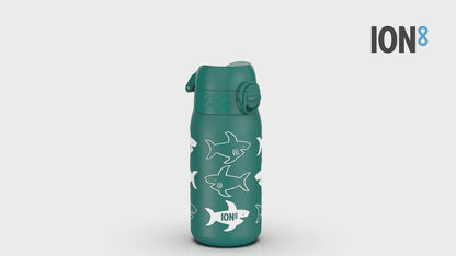 Leak Proof Thermal Steel Water Bottle, Insulated, Sharks, 320ml (11oz)