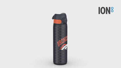 Auslaufsichere, schlanke Wasserflasche, Edelstahl, NFL Broncos, 600 ml (20 oz)