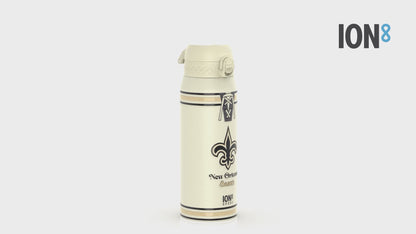 NFL x ION8 Insulated Steel Water Bottle, NFL Saints, 750ml (24oz)