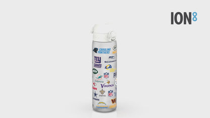 Leak Proof NFL Water Bottle, Recyclon, Multi Teams, 500ml (18oz)