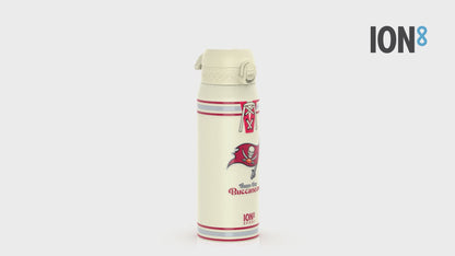 NFL x ION8 Insulated Steel Water Bottle, NFL Buccaneers, 750ml (24oz)