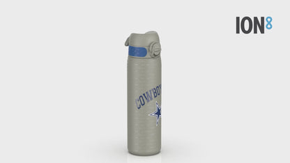 Auslaufsichere, schlanke Wasserflasche, Edelstahl, NFL Cowboys, 600 ml (20 oz)