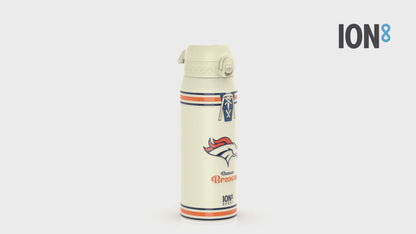 NFL x ION8 Insulated Steel Water Bottle, NFL Broncos, 750ml (24oz)