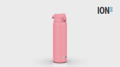 Leak Proof 1 Litre Thermal Water Bottle, Vacuum Insulated, Rose Bloom, 1L