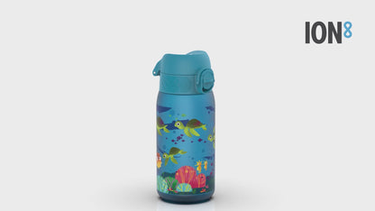 Leak Proof Kids Water Bottle, Recyclon, Sea Turtle, 350ml (12oz)