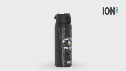 NFL x ION8 Insulated Steel Water Bottle, NFL Vikings, 750ml (24oz)