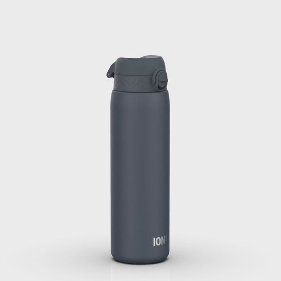 360 video view of Ion8 Leak Proof 1 Litre Water Bottle, Vacuum Insulated, Ash Navy, 920ml (30oz)