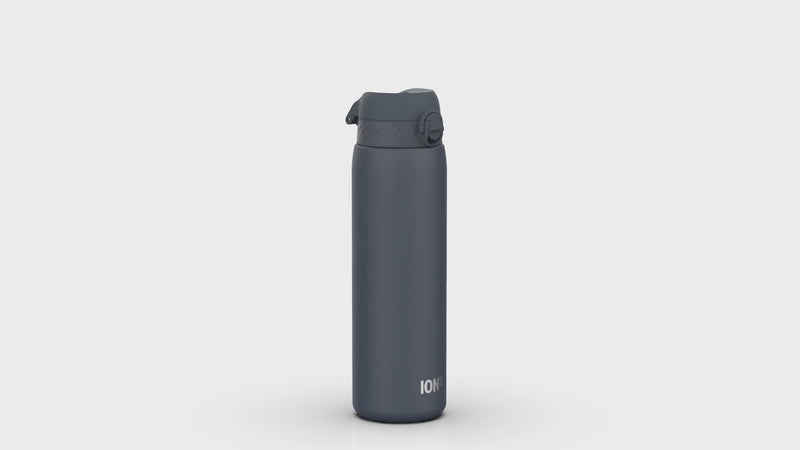 360 video view of Ion8 Leak Proof 1 Litre Water Bottle, Vacuum Insulated, Ash Navy, 920ml (30oz)