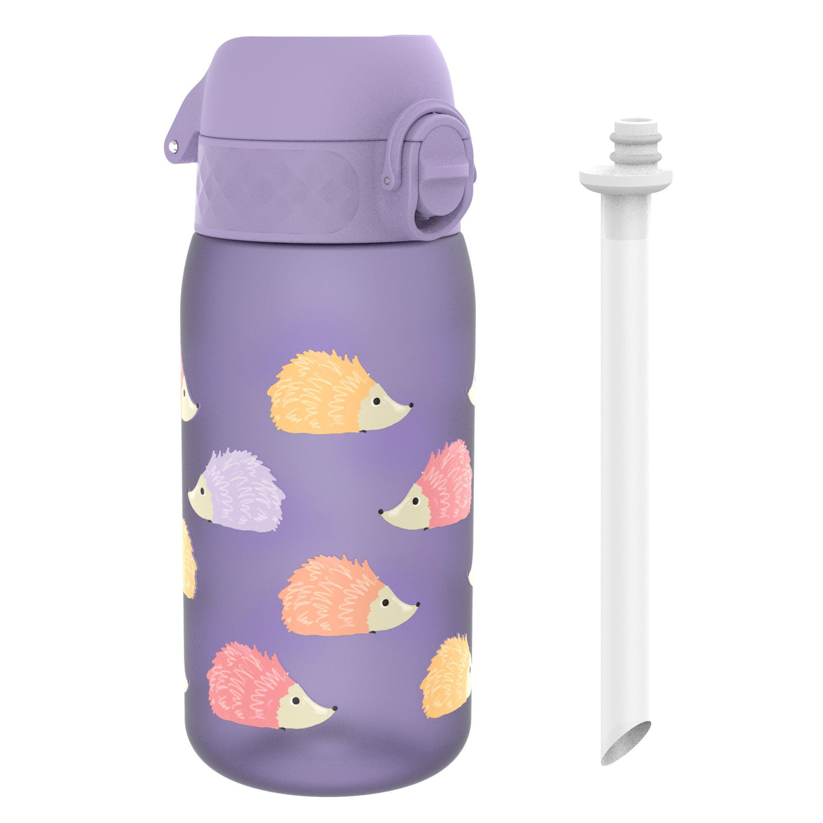 Kids Water Bottle With Straw, Recyclon, Hedgehogs, 350ml