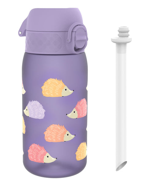 Kids Water Bottle With Straw, Recyclon, Hedgehogs, 350ml