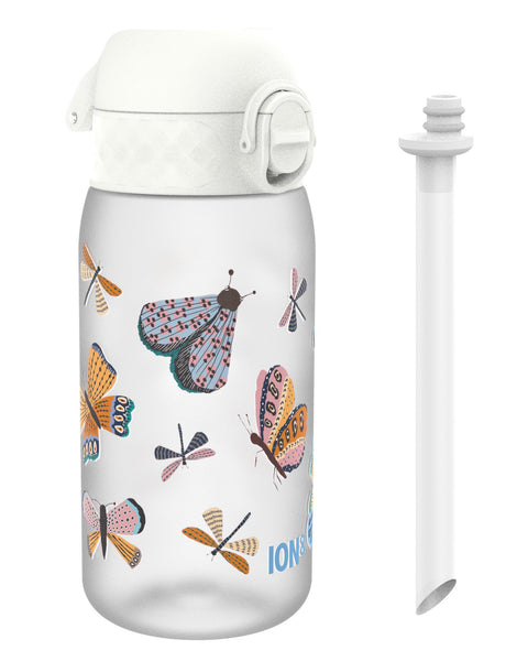 Kids Water Bottle With Straw, Recyclon, Butterflies, 350ml