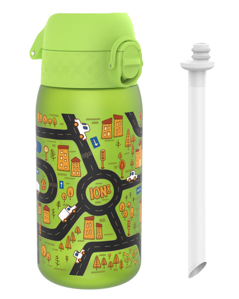 Kids Water Bottle With Straw, Recyclon, Cars, 350ml