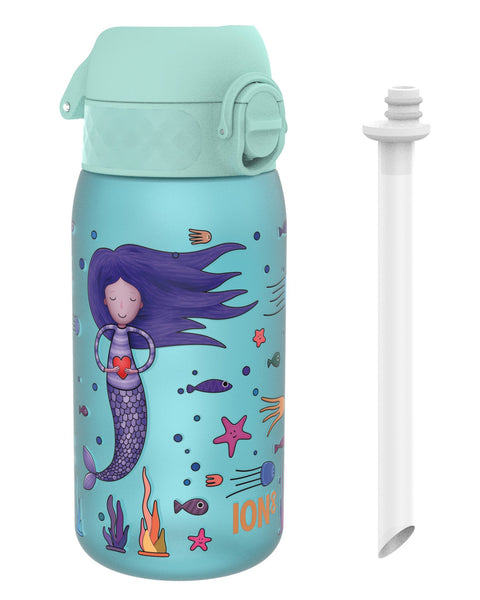 Kids Water Bottle With Straw, Recyclon, Mermaid, 350ml