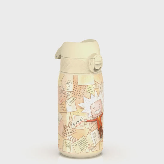 360 Video View of Ion8 Leak Proof Water Bottle, Stainless Steel, Einstein EMC, 400ml (13oz)