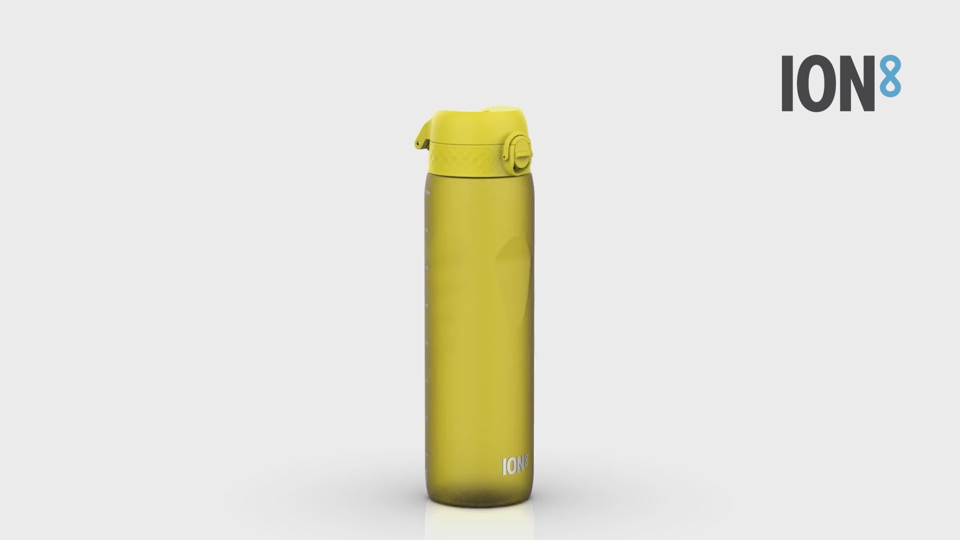 360 Video View of Ion8 Leak Proof 1 litre Water Bottle, BPA Free, Yellow, 1100ml (36oz)