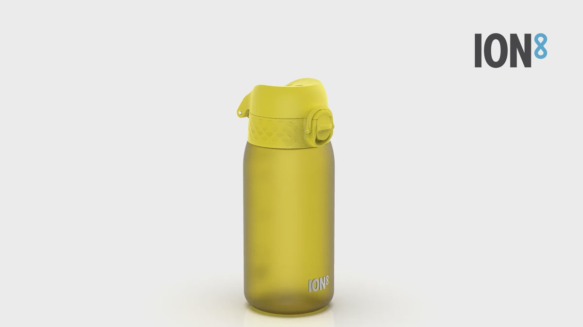 360 Video View of Ion8 Leak Proof Kids Water Bottle, BPA Free, Yellow, 400ml (13oz)